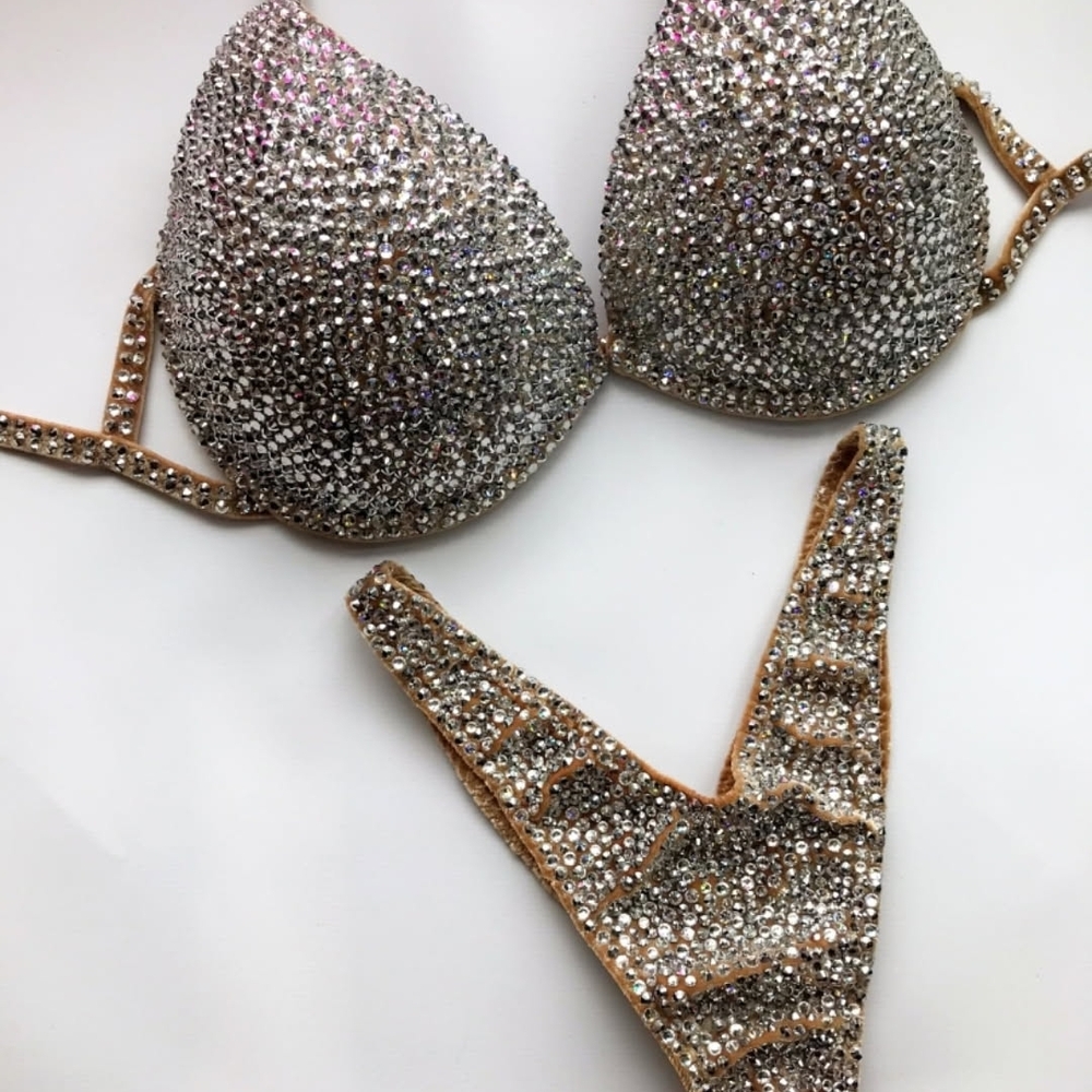 Sparkling Competition Rhinestone Bikini